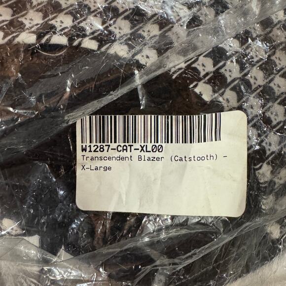 Betabrand X-Large Catstooth Blazer One-Button Stretch Pockets Collared Cats - Picture 8 of 8